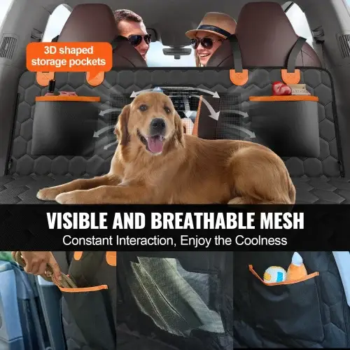Dog Car Seat Cover for Back Seat Bed  Supports 350lbs Dog Hammock